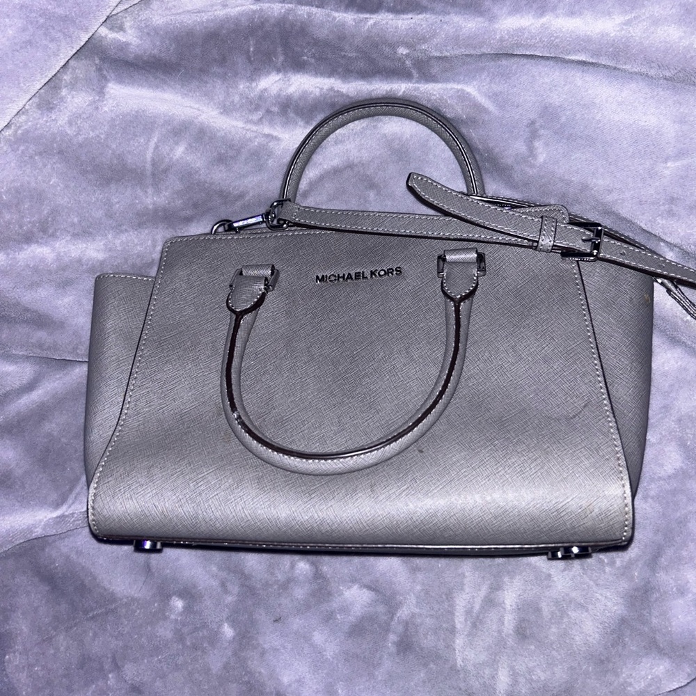 Grey/Silver Michael Kors purse